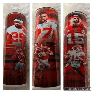Brand new 20 ounce metal Tumblr with straw Kansas City Chiefs